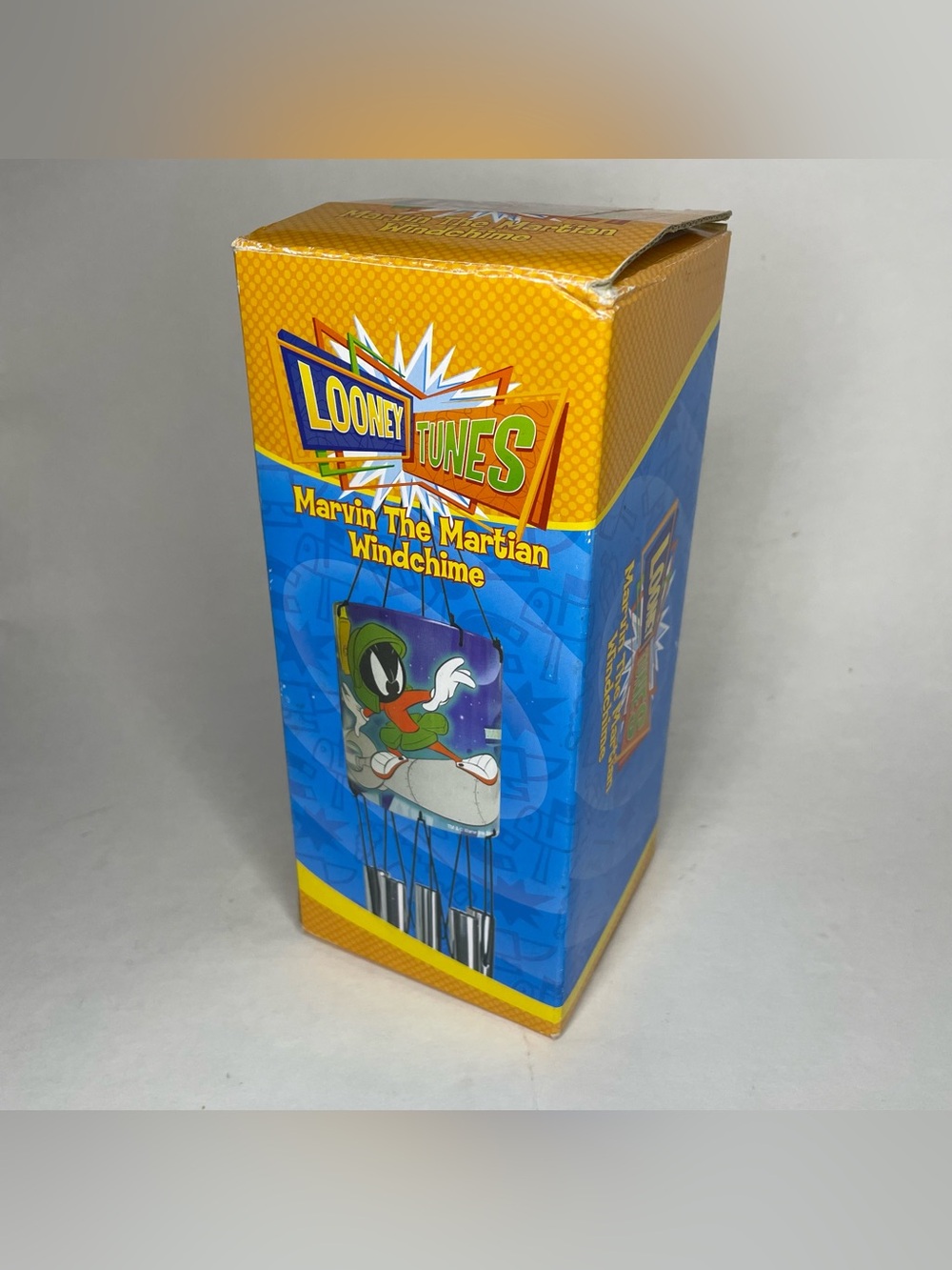 Rare NIB Looney Tunes Marvin the Martian 12" Windchime VTG Out Indoors Yard